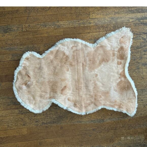 100% Natural Ivory Fur Sheep Skin Rug Luxury Throw Silky Warm Floor Mat - Picture 2 of 4